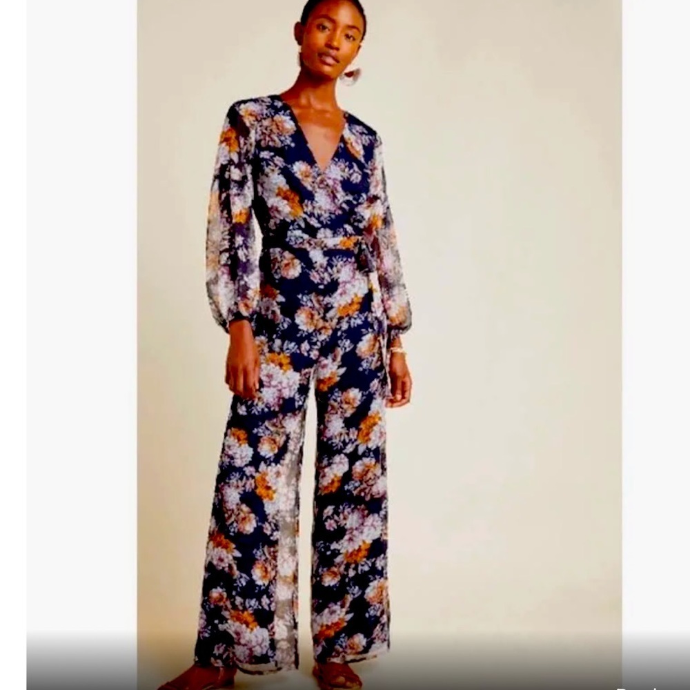 Anthropologie Ali & Jay floral jumpsuit size L NWT